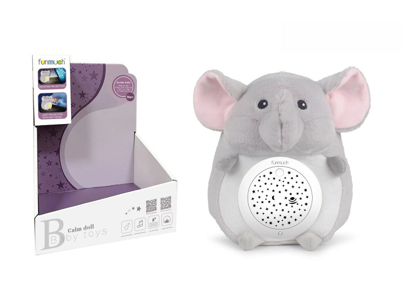 Plush Rotating Projection Sleep Device (Elephant)