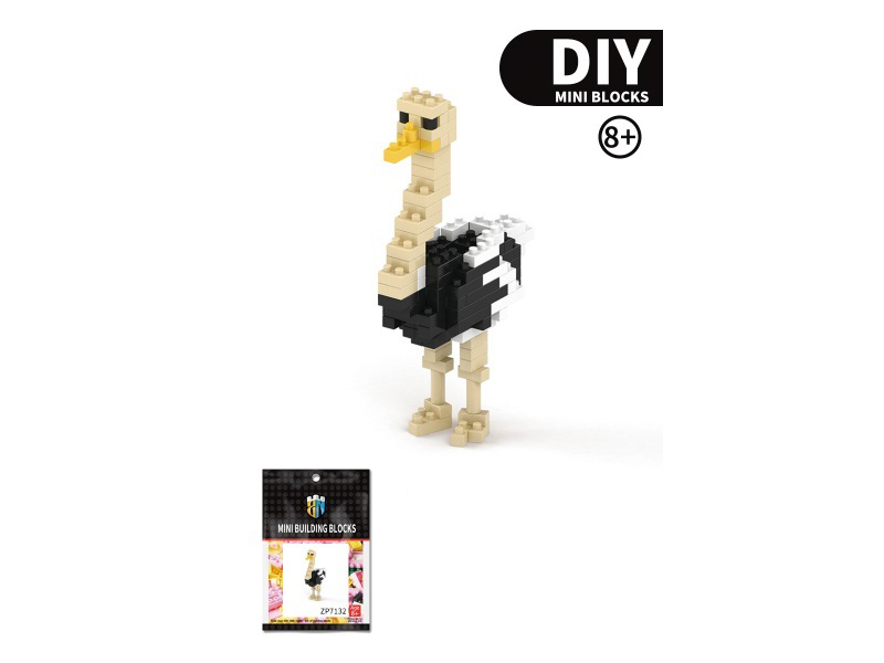 Ostrich Building Blocks Animal Series 111PCS