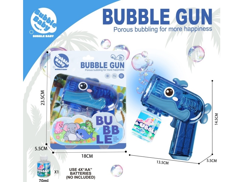 New Transparent Whale Bubble Gun