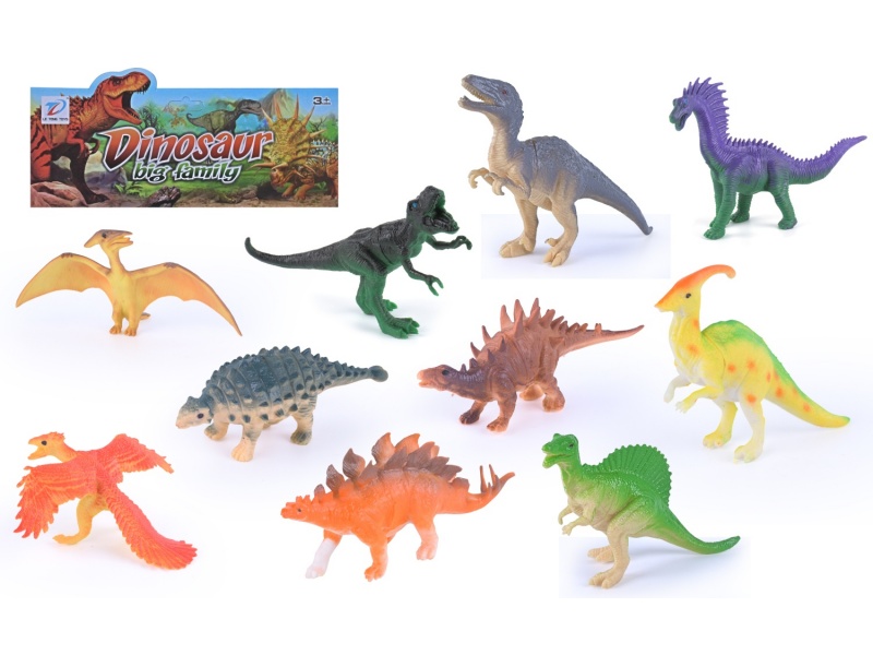 Solid Simulation Dinosaur 10Pcs