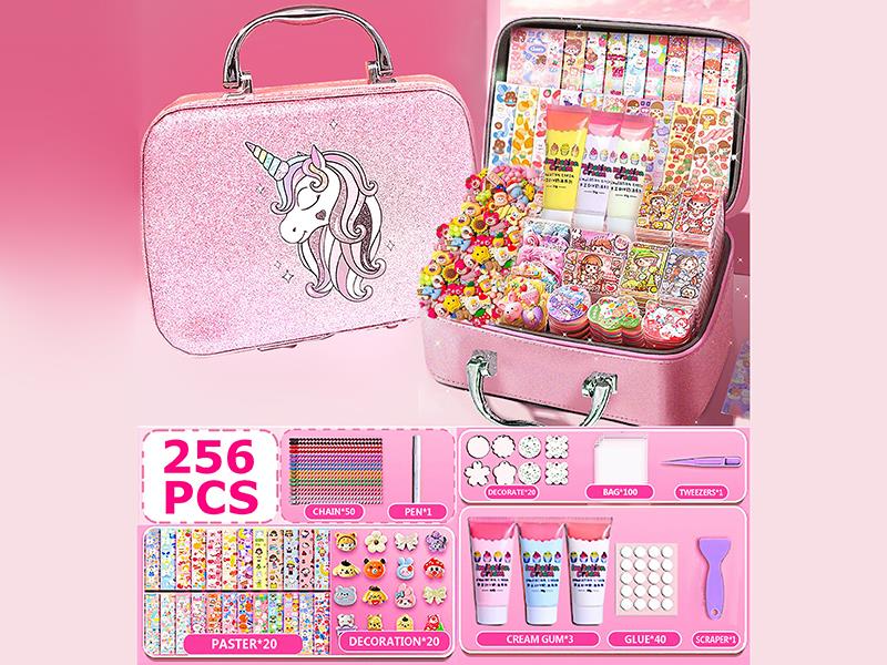 DIY Cream Glue Adhesive Sticker Decorations Set 256PCS