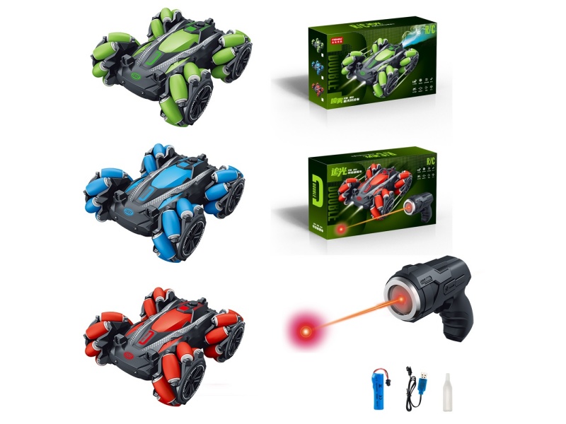 Remote Control Stunt Spray Dual-Sided Car