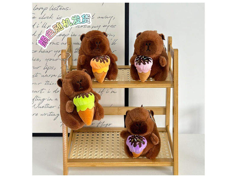 Ice Cream Capybara Pendant (Flat Buckle)