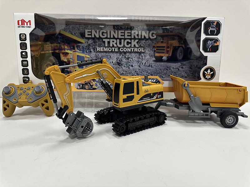 1:22 2.4G 11CH R/C Plastic Crawler-Type Excavator(Included  Batteries)
