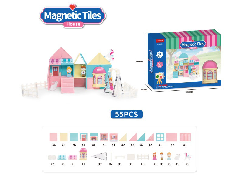 Building Blocks: Play House Theme Series: 55 Pieces Of Accessories