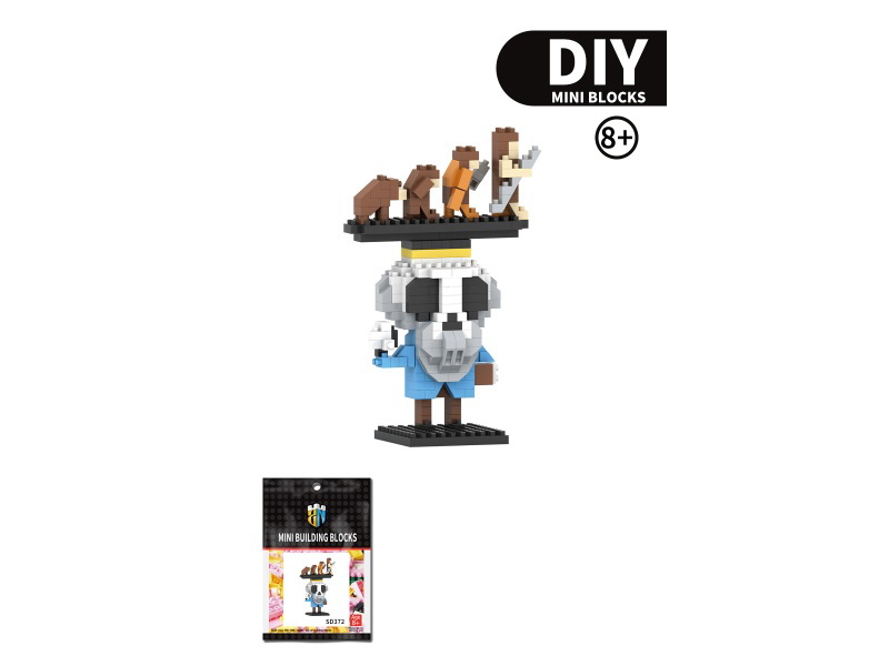 Halloween Series Skull Dahl Building Blocks 298PCS