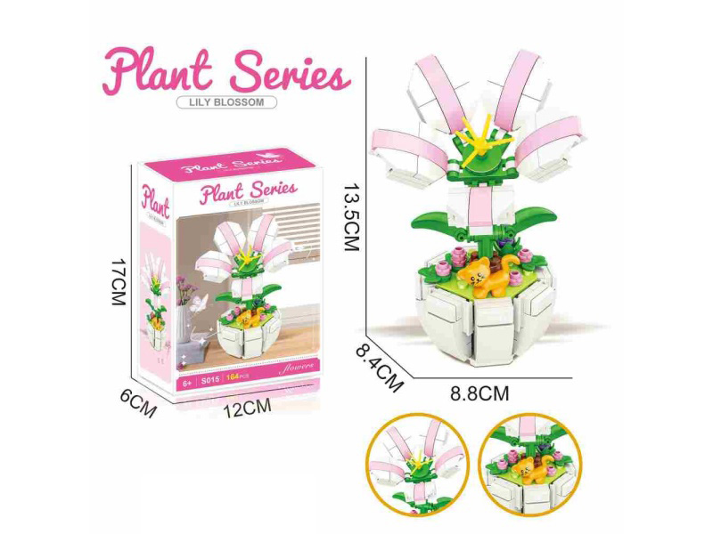 Building Block Lily 164Pcs- Flower Series