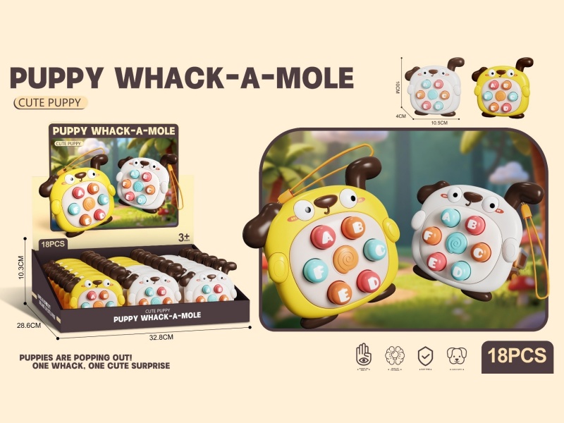 The Puppy Whistles At The Whac-A-Mole