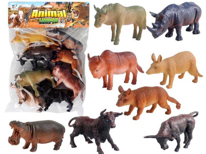 Pvc Simulation Animal 8Pcs