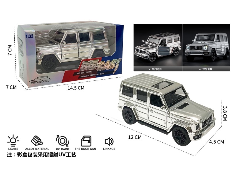 1:32 Mercedes-Benz G-Class Electroplated Alloy Rally Car