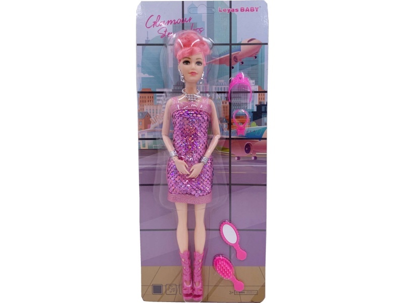 11-Inch Sequined Doll Playhouse Toys