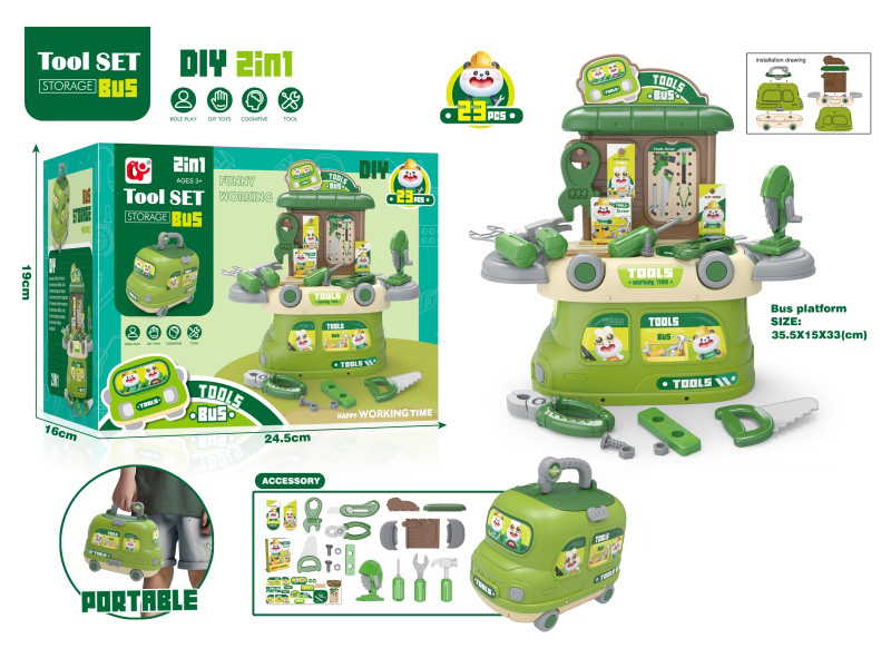 Bus House Game Tool Set, 23 Pcs