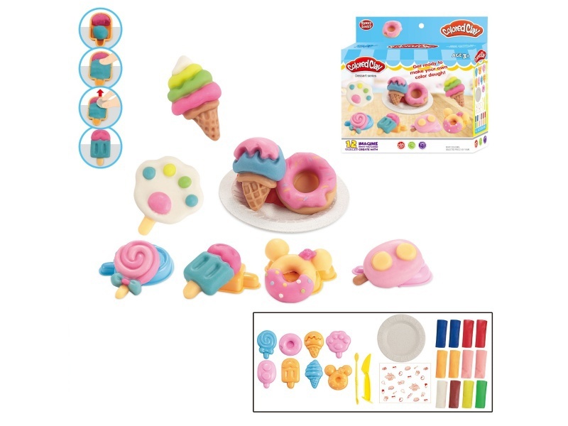 Ice cream Popsicle series clay