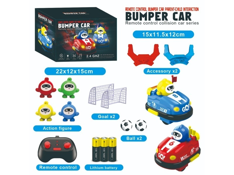 2.4G Remote Control Bumper Car With Football Kick, Regular Battery Version