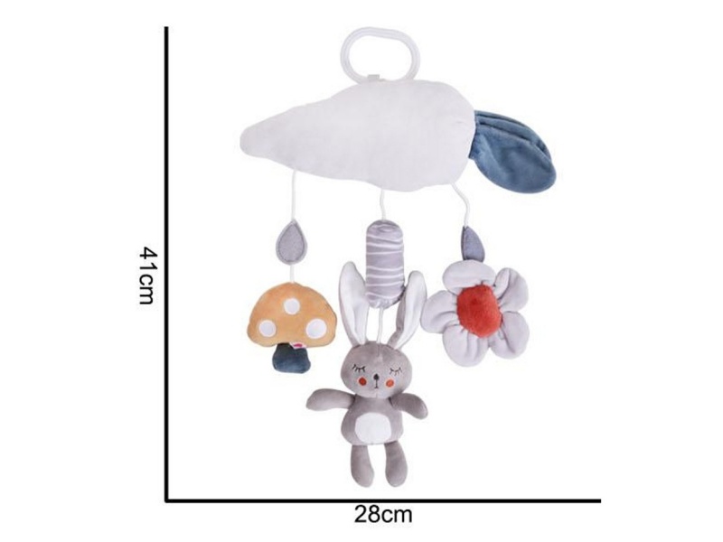 Plush Nordic Rabbit Radish Cart Hanger