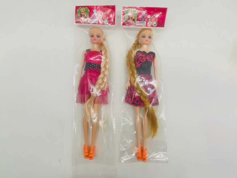 11 "11 Jointed Solid Body Fashion Jenny Long Braid Head