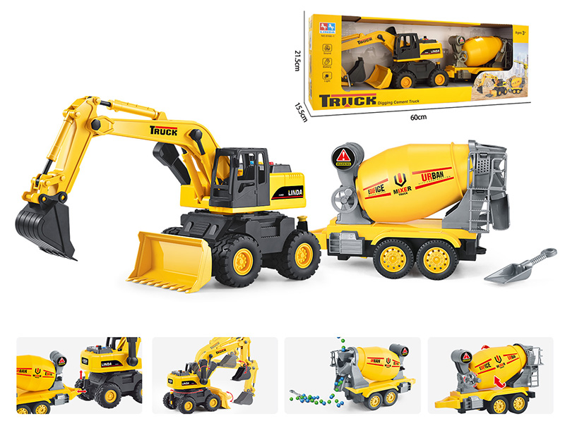 Friction Excavator With Mixing Tank