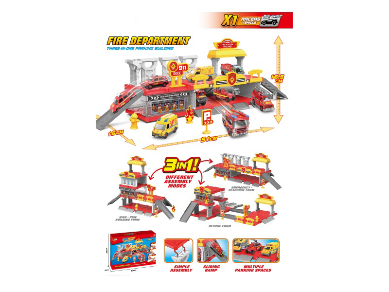 Fire-Fighting Kit (Three-In-One Scenario)