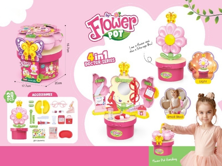 Luminous 4-In-1 Girl Doctor Dressing Table