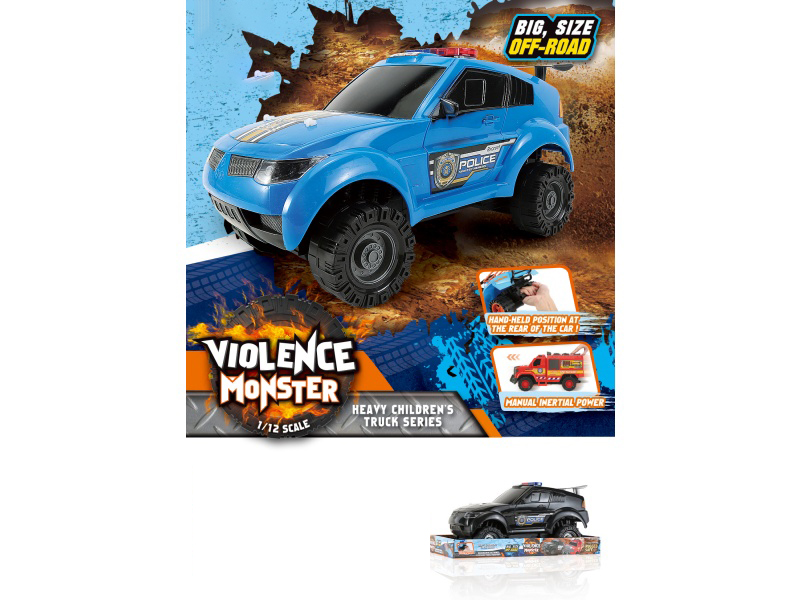 1:12 Hot Wheels Police Car Inertia Car