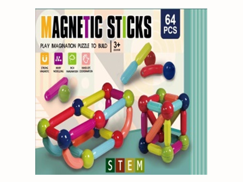 Extra Large Size Magnetic Sticks 64pcs