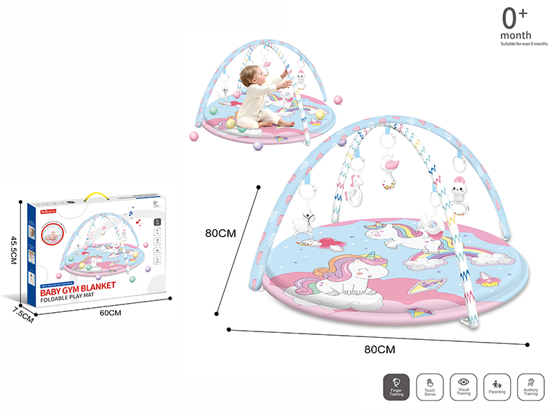Baby Gym Blanket + Cloth Book + Baby Rattles + 20 Ocean Balls