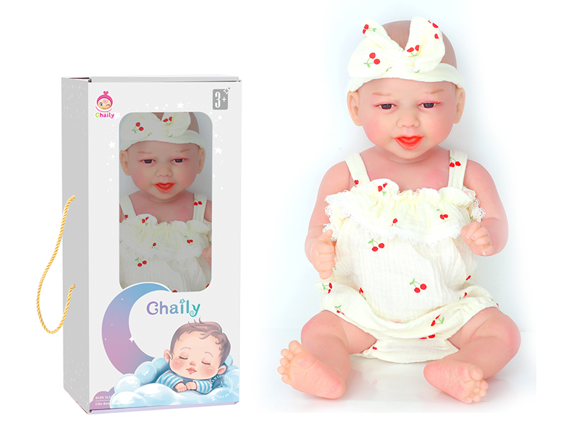 43cm Reborn Baby Doll With Diaper, Birth Card, Bottle, Magnetic Pacifier