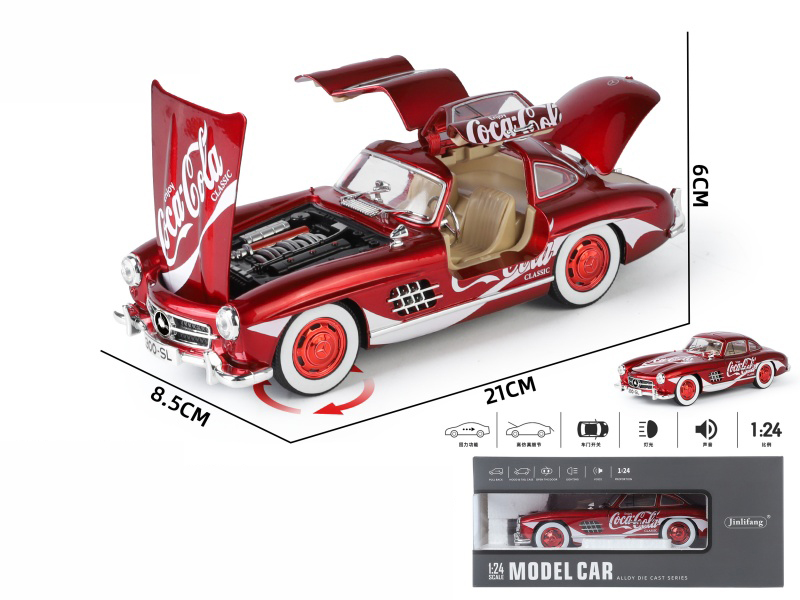 1:24 Mercedes-Benz SL30 Coca Cola Version Alloy Car
