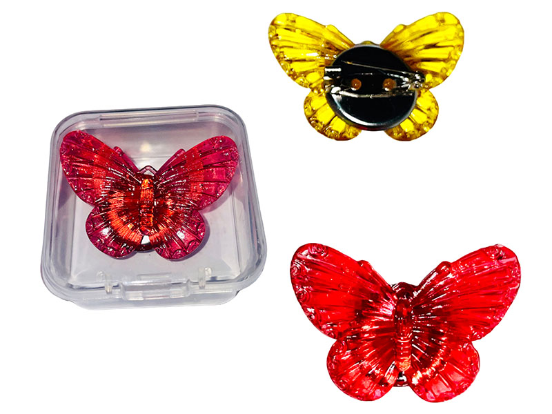 Crystal Butterfly Brooch