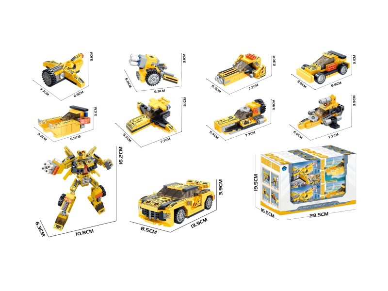 Building Blocks: Hornet Warrior (10 Different Shapes)