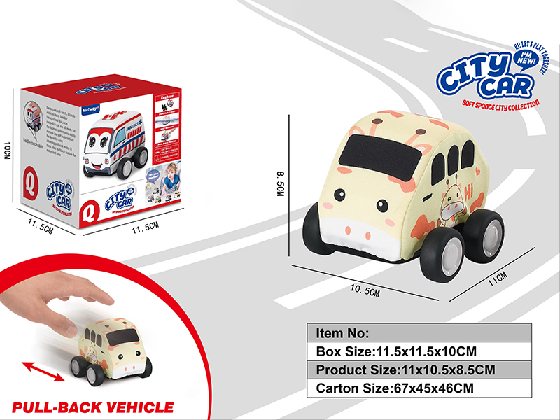 Pull Back Deer Cloth Car