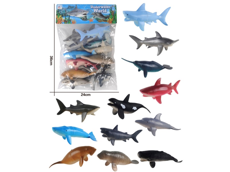 Pvc Simulates Ocean 12Pcs