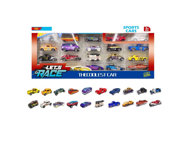 20 Pieces Of 1:64 Alloy Car