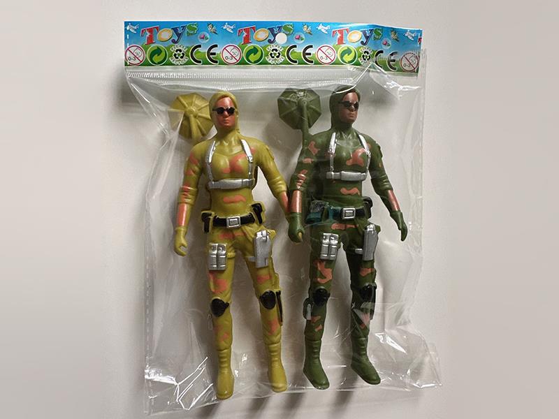 16cm Female Soldier 2PCS + Accessories