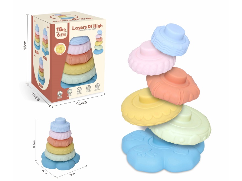 Soft Plastic Stacking Toy 6pcs