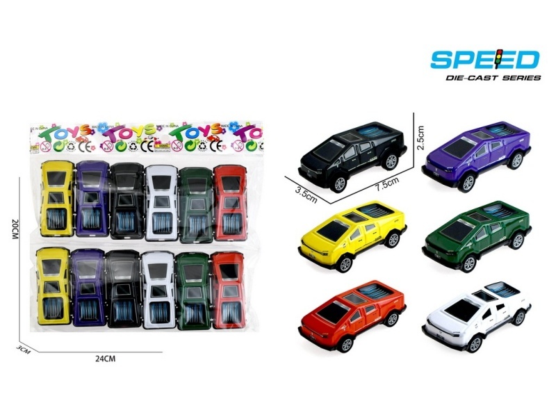Pull Back Iron Tesla Sports Cars 12pcs