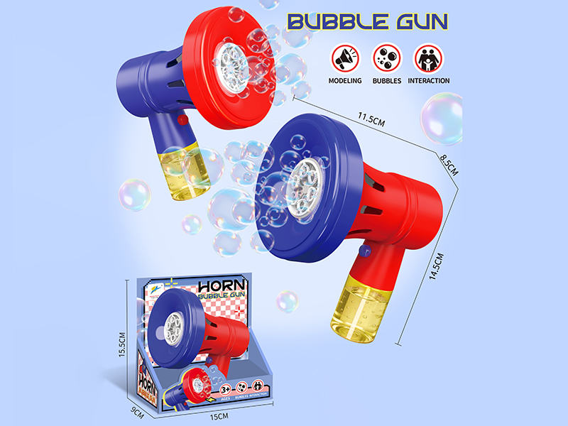 Electric Five Hole Horn Bubble Machine