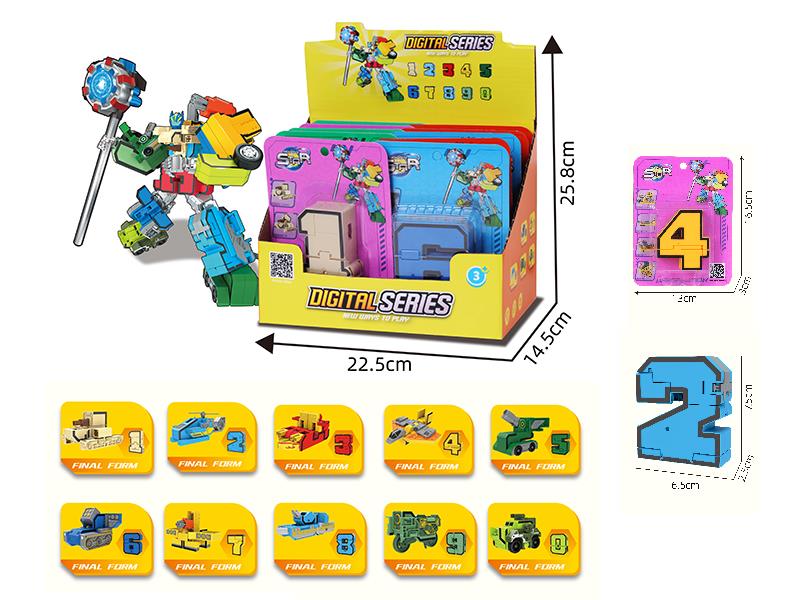Digital Series Transformation Toys 10pcs