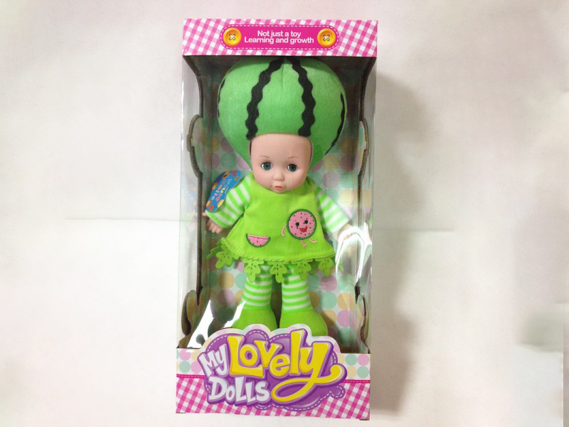 14-Inch Little Watermelon Fruit Doll (3 Pieces Of Music)