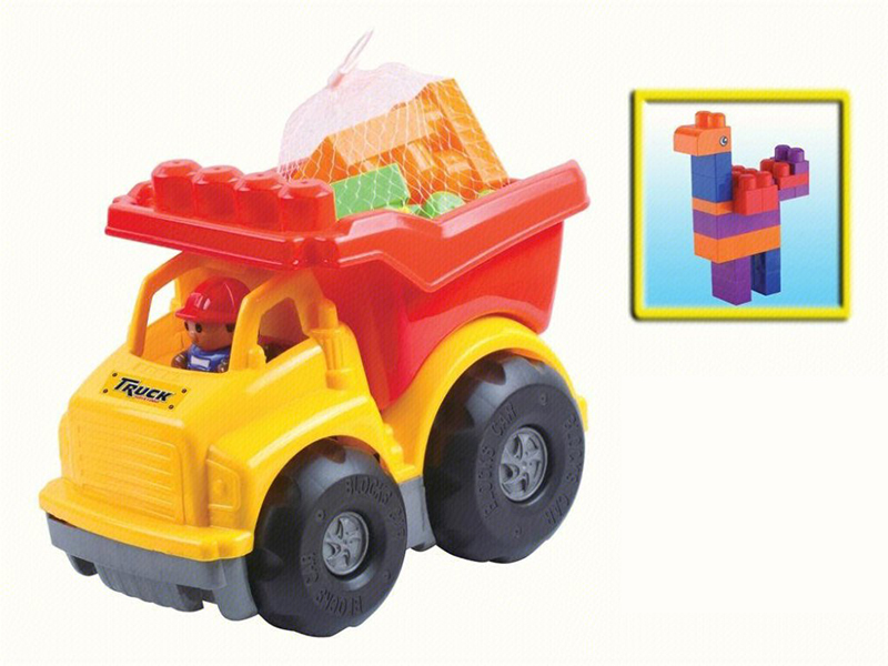 12pcs Building Blocks Engineering Truck