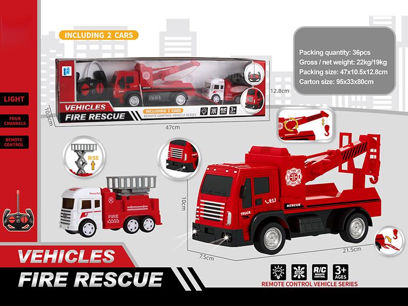 4-Channel Remote Control Rescue Cars
