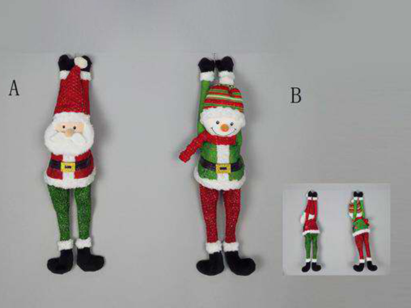 Singing And Swing Legs Santa/Snowman