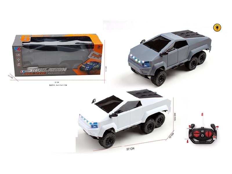 1:16 4CH R/C Six Wheeled Tesla   Car  With  Light