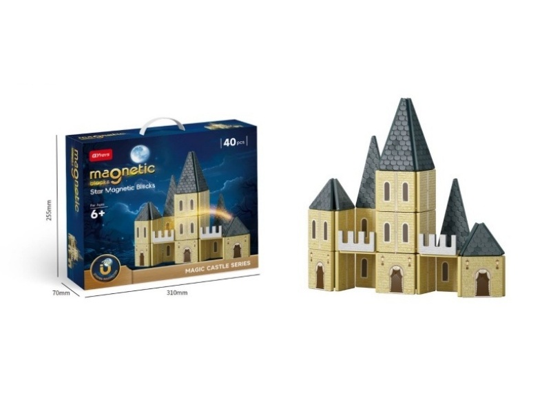 Castle Color Window Magnetic Building Blocks -40P