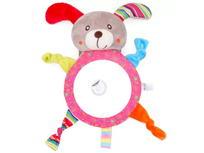 Puppy Baby Plush Rearview Mirror