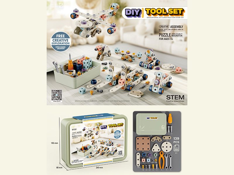 DIY Creative Assembly Tool Set - 139PCS