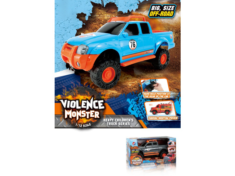 1:12 Fire Wheel Pickup Truck Inertia Vehicle