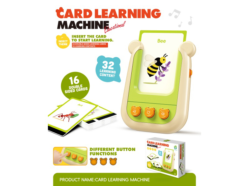 3-Key Card Learning Machine(Insect Theme)