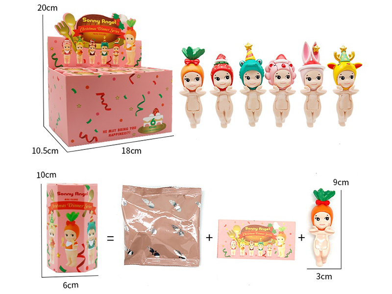 Sonny Angel Christmas Series Decorative Mini Figures 6pcs