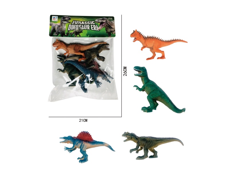 Pvc Simulation Dinosaur 4Pcs